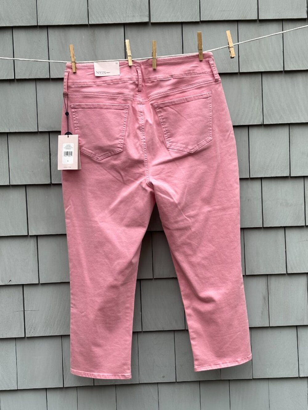 NYDJ | Pink Chloe Capri Jeans, Hollywood WB & Slits | Size 12 | NWT - Picture 4 of 10